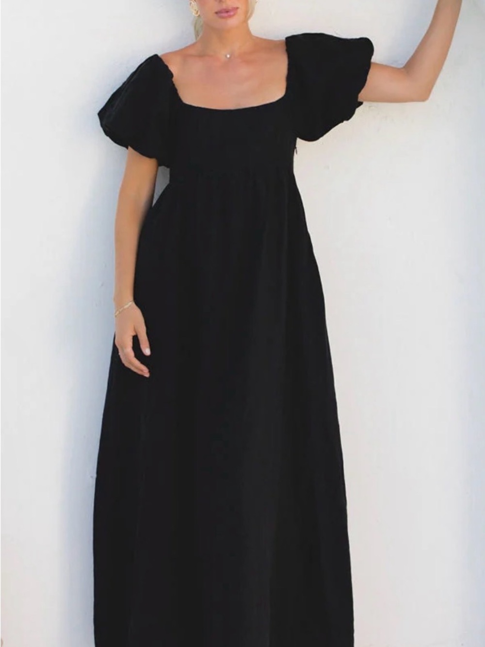 SOLAI THE LABEL FRENCH RIVIERA LINEN DRESS Small